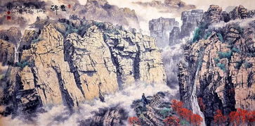 碗底山川一卷詩(shī) 硯楷山水畫(huà)作品賞析